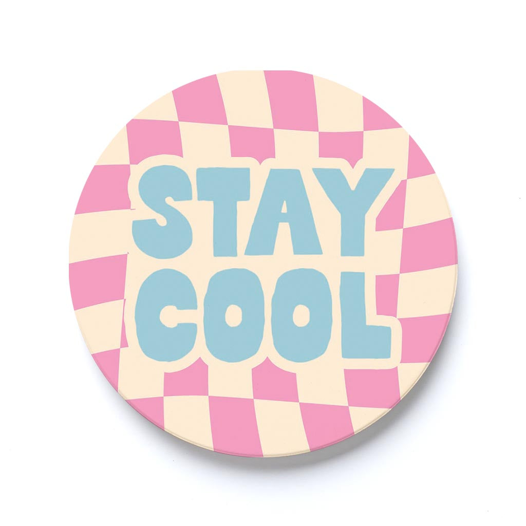 Car Coaster-Bright Retro Stay Cool -0