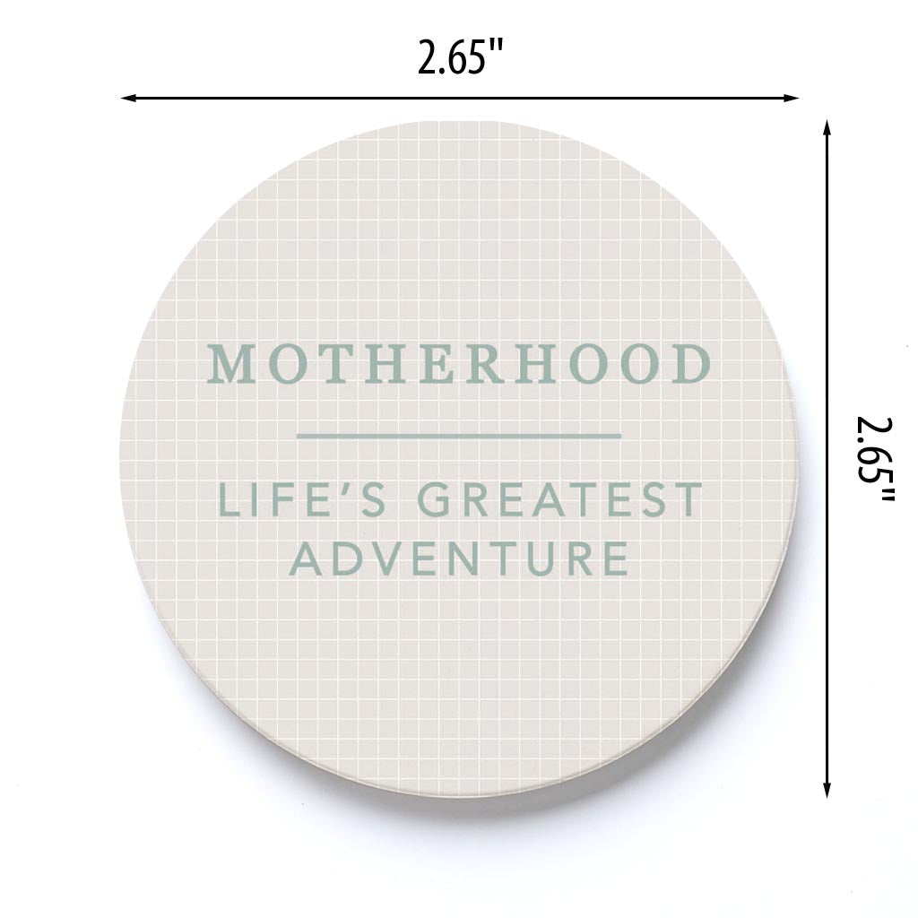 Car Coaster-Motherhood Life's Greatest Adventure -3