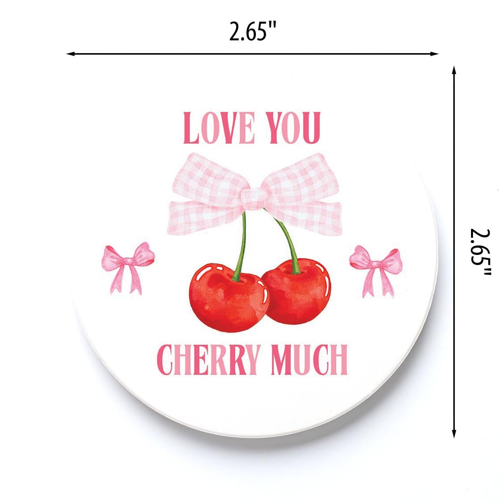 Car Coaster-Love You Cherry Much