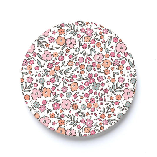 Car Coaster-Floral Pattern