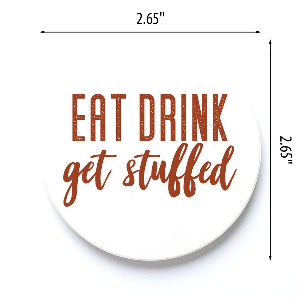 Car Coaster-Eat Drink Get Stuffed -3