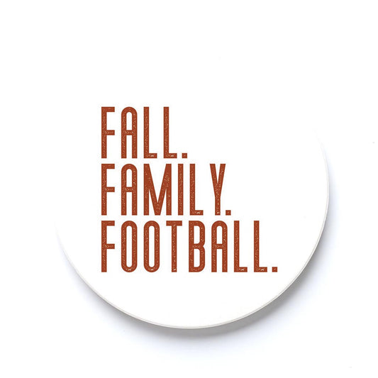 Car Coaster-Fall Family Football -0