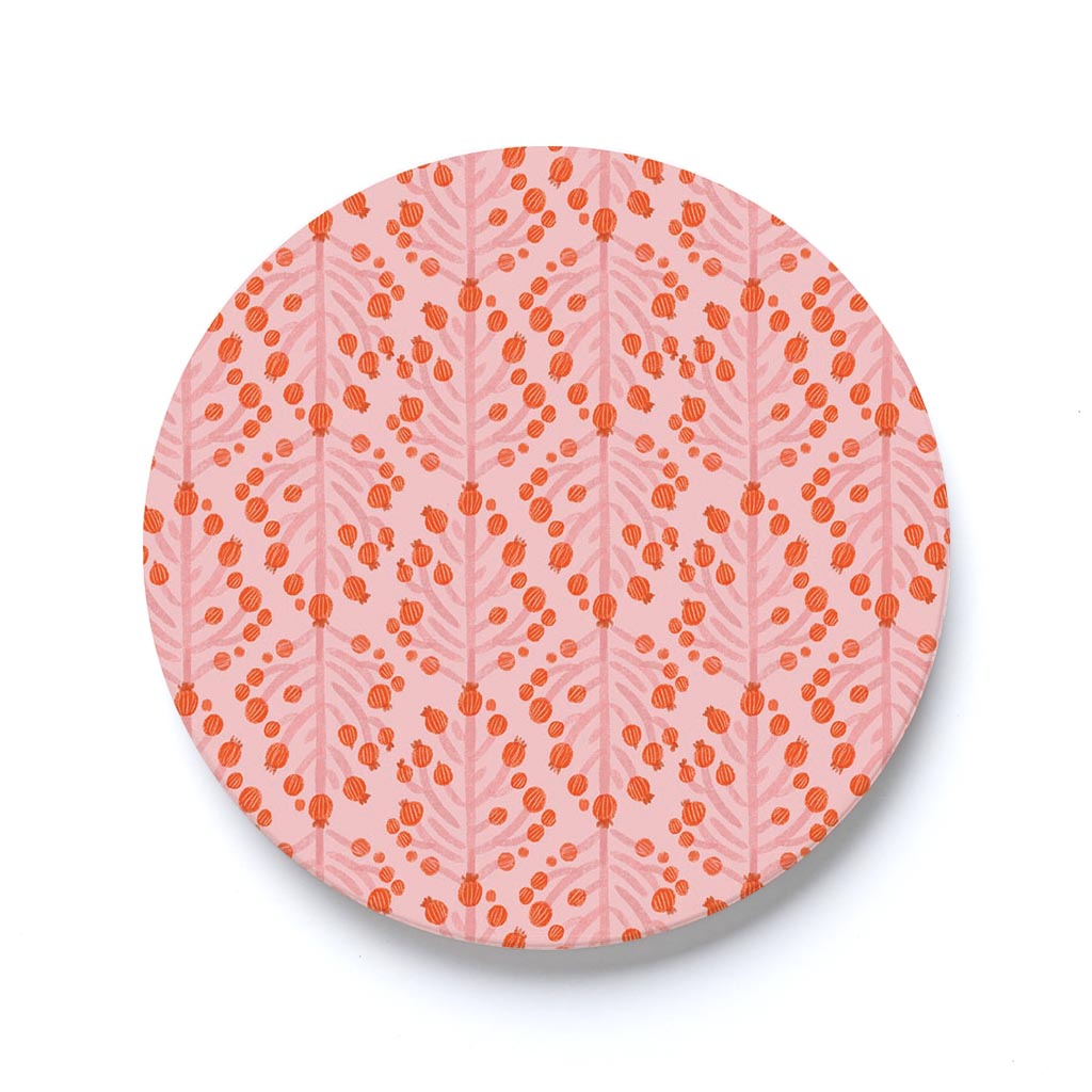 Car Coaster-Pretty Things Pink Pattern