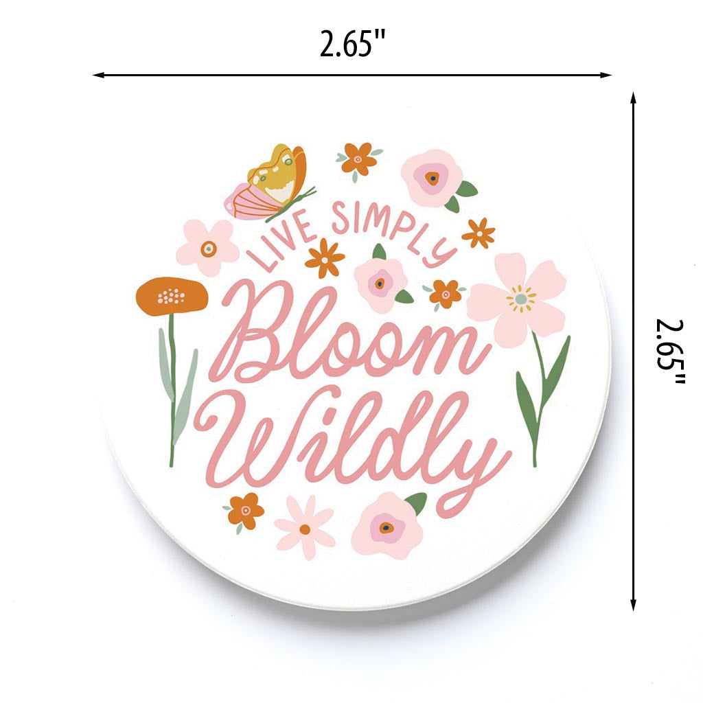 Car Coaster-Spring Live Simply Bloom Wildly