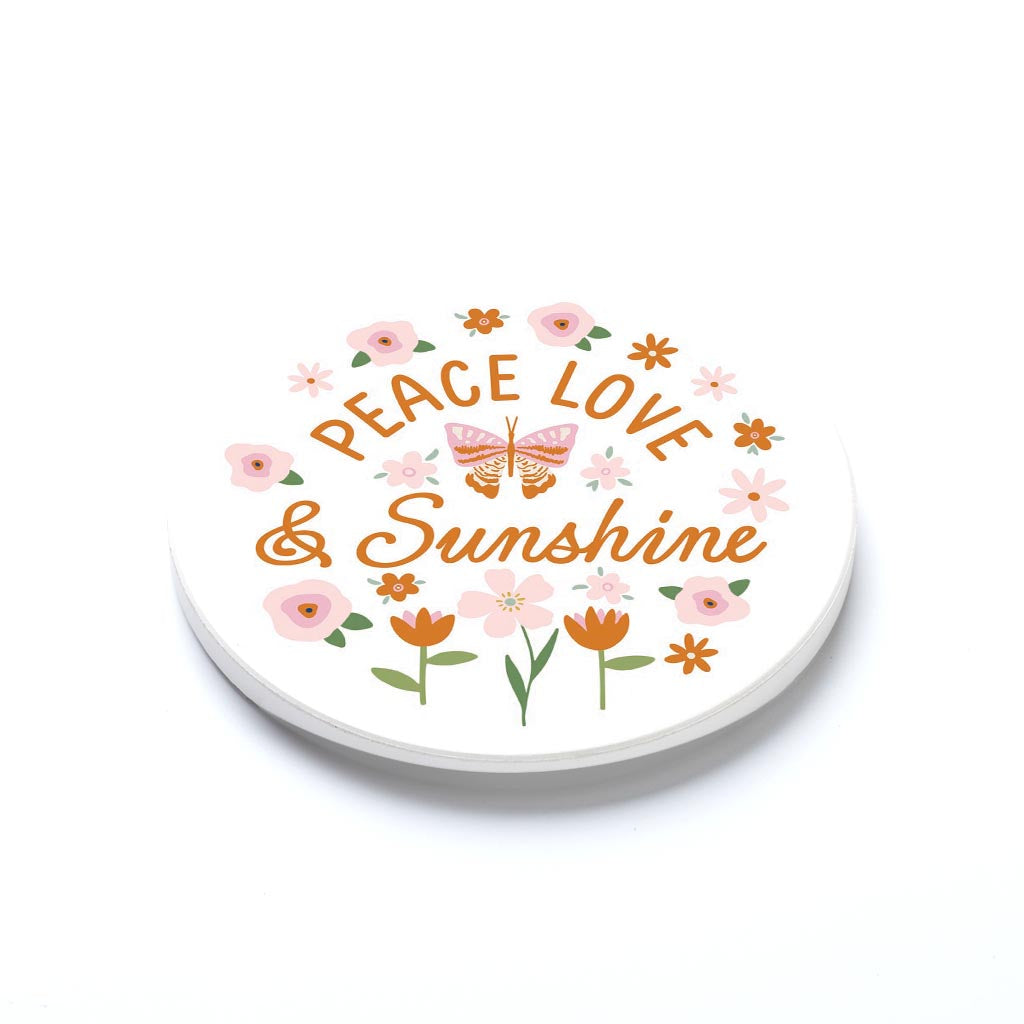 Car Coaster-Spring Peace Love & Sunshine