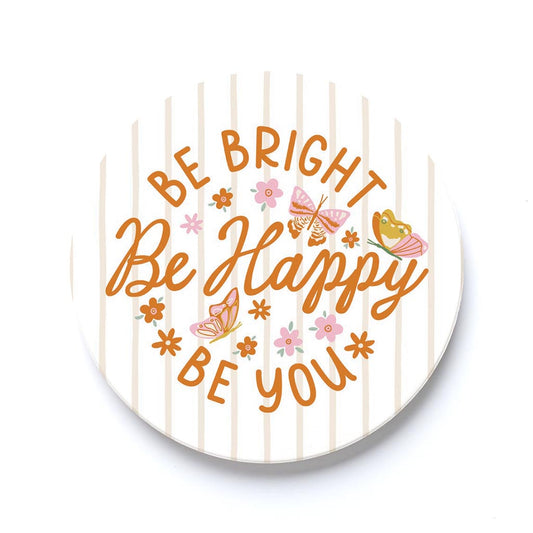 Car Coaster-Spring Be Bright Be Happy