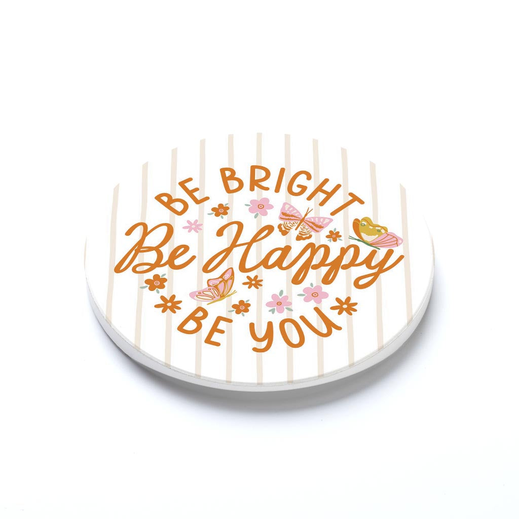 Car Coaster-Spring Be Bright Be Happy