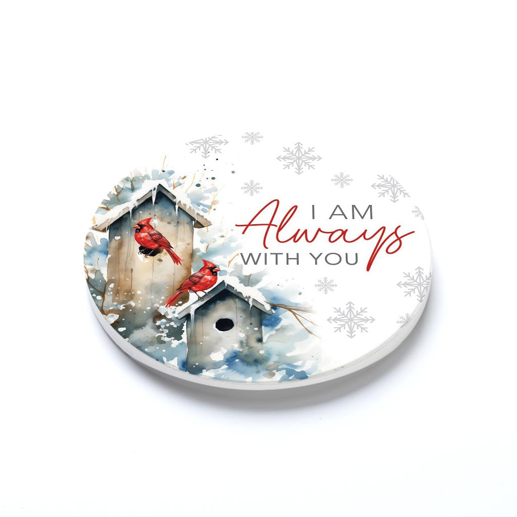 Car Coaster-Cardinal Christmas Always With You -1