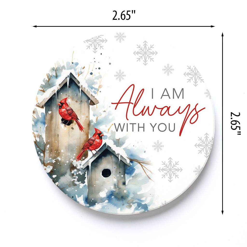 Car Coaster-Cardinal Christmas Always With You -3