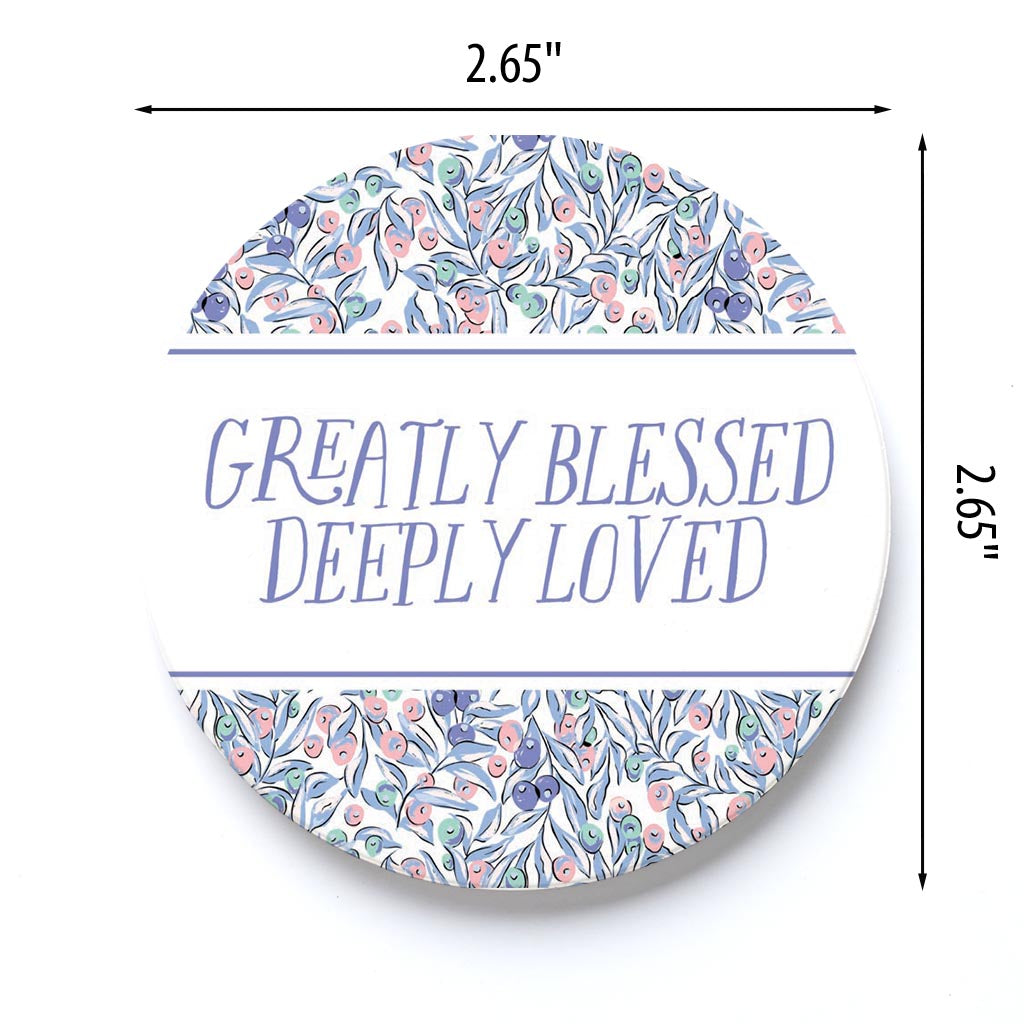 Car Coaster-Greatly Blessed & Deeply Loved -3