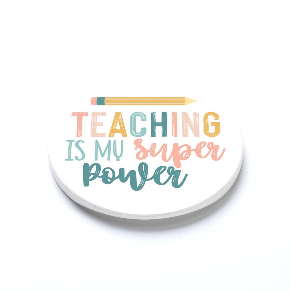 Car Coaster-Teaching Is My Super Power -1