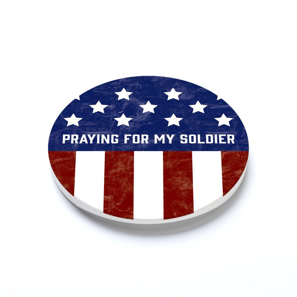 Car Coaster-Military Praying For My Soldier -1