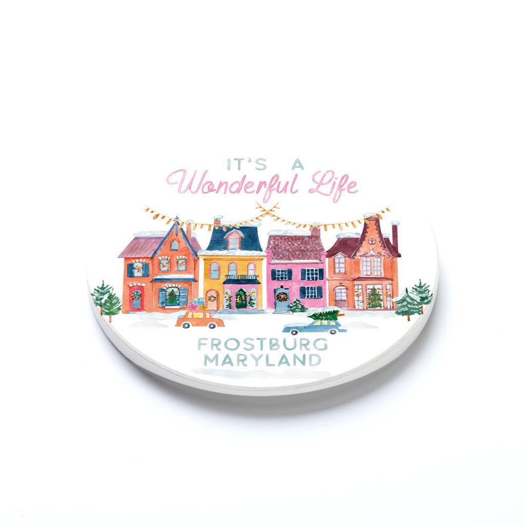 Car Coaster-Love + Local It's A Wonderful Life -1