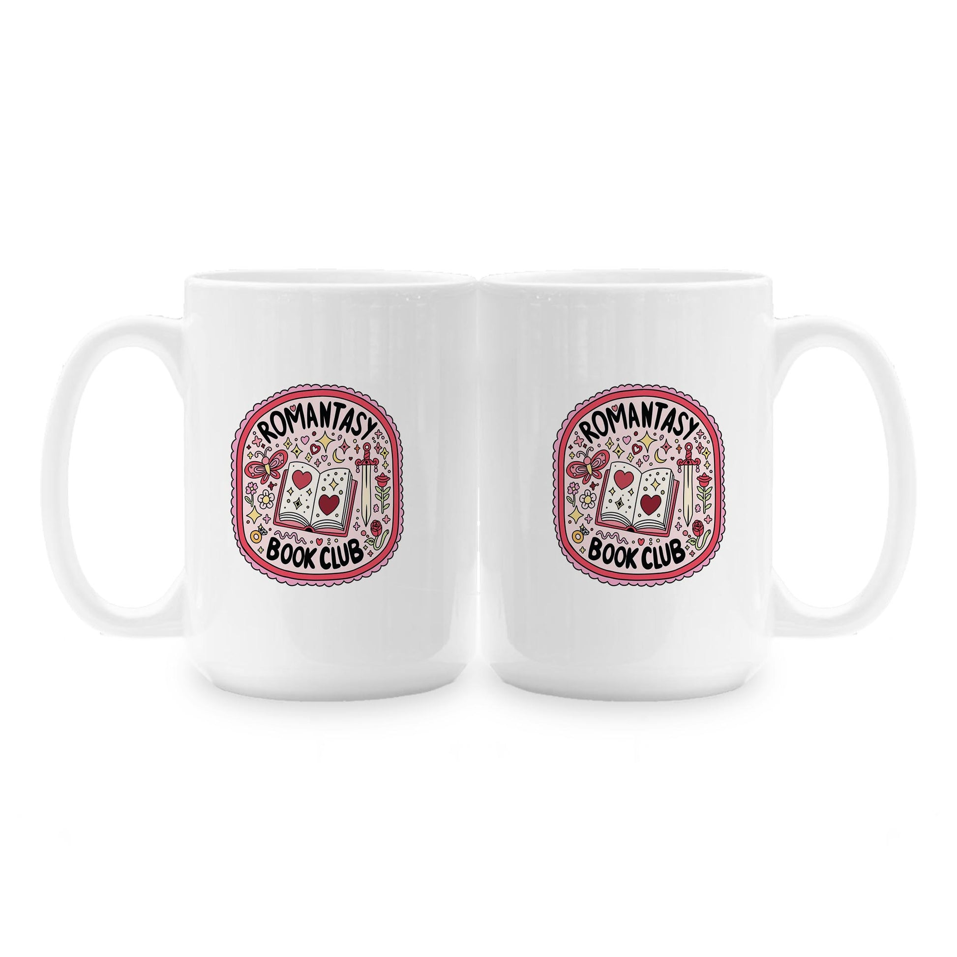 15oz Coffee Mug White-Romantasy Book Club -1