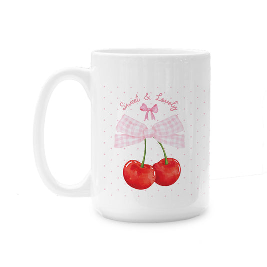 15oz Coffee Mug White-Sweet & Lovely