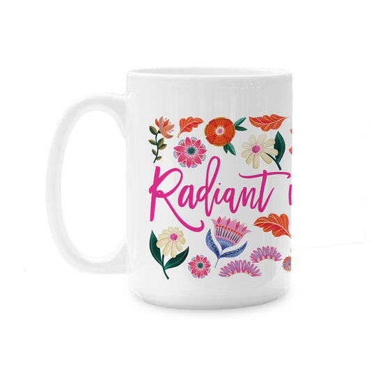 15oz Coffee Mug White-Radiant Hope Radiant In His Light -0