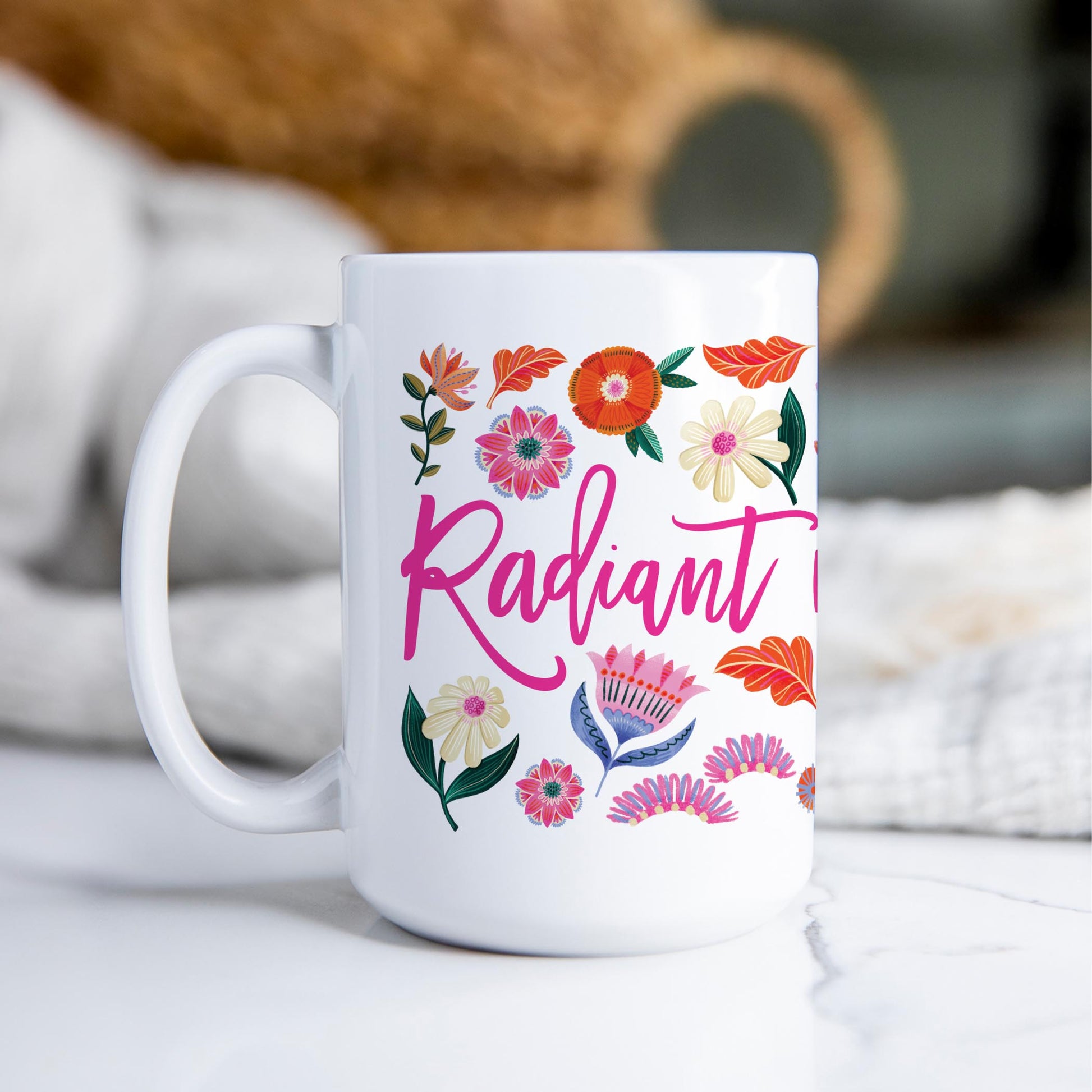 15oz Coffee Mug White-Radiant Hope Radiant In His Light -2