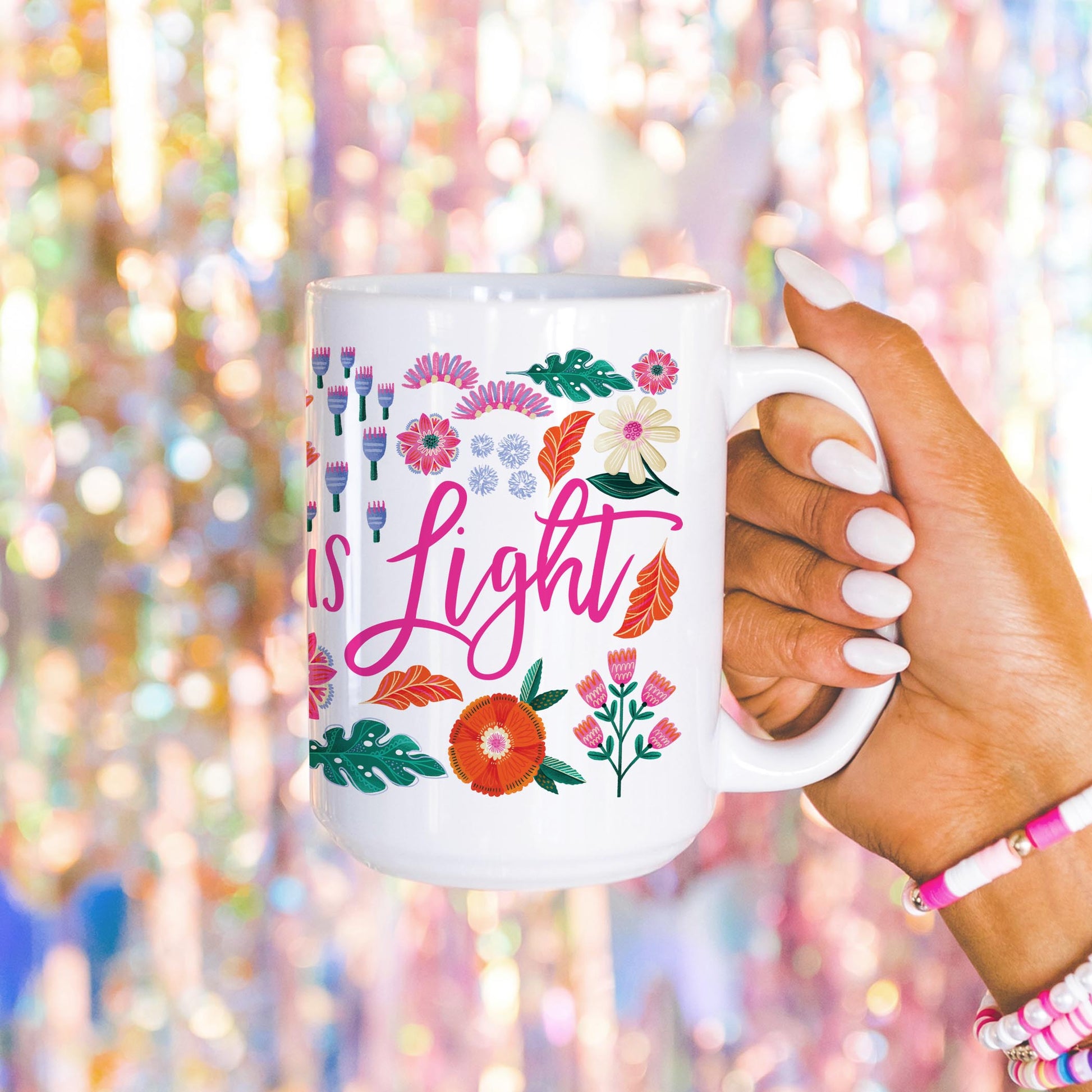 15oz Coffee Mug White-Radiant Hope Radiant In His Light -4