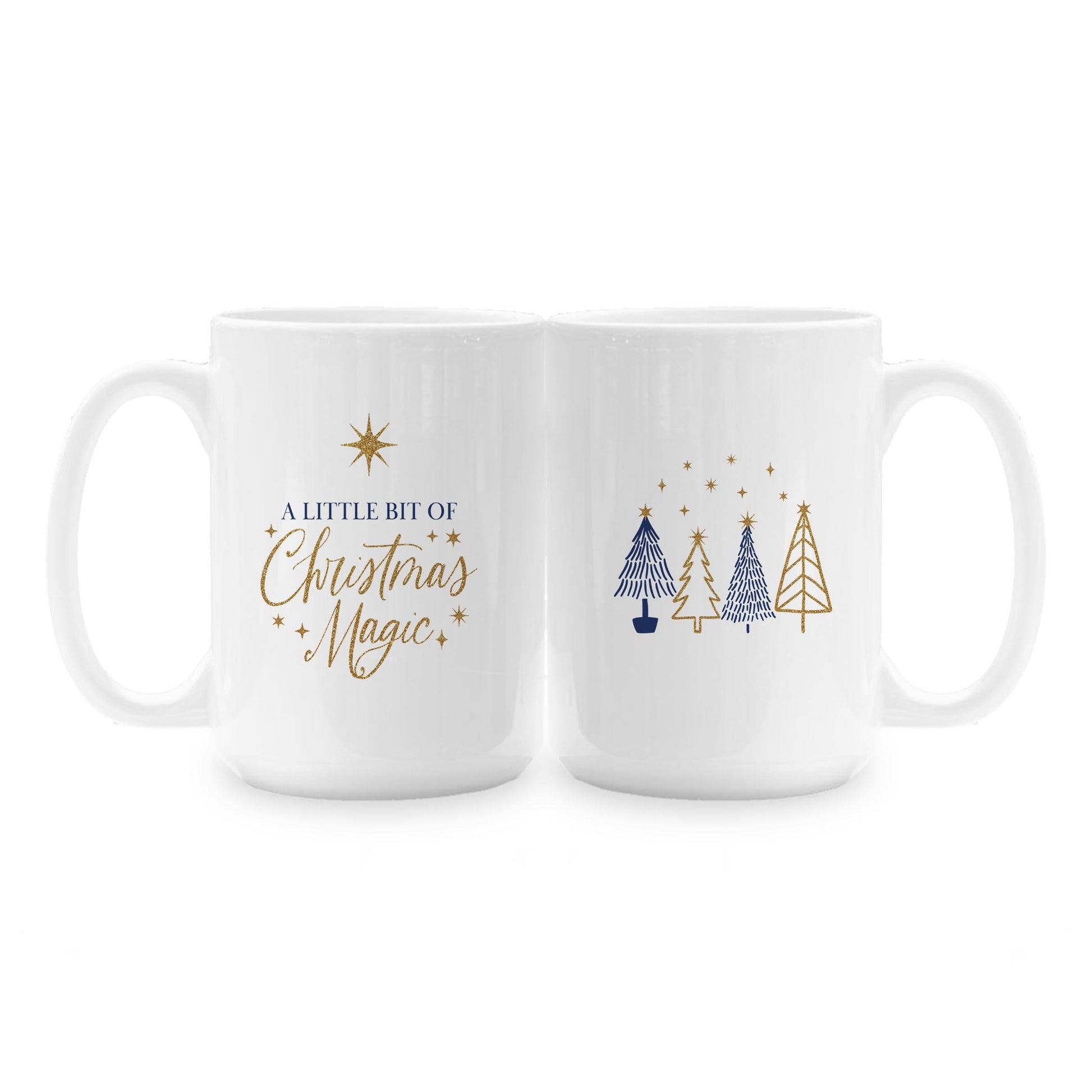 15oz Coffee Mug White-Noir Christmas Magic -1