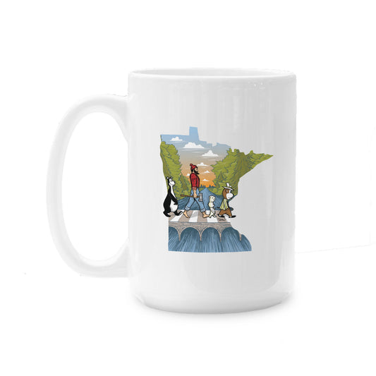 15oz Coffee Mug White-Minnesota Abbey Road