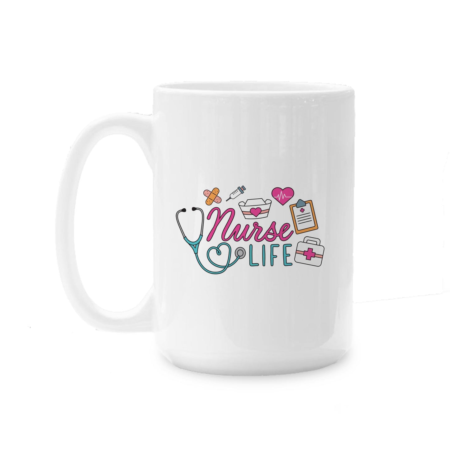 15oz Coffee Mug White-Nurse Life