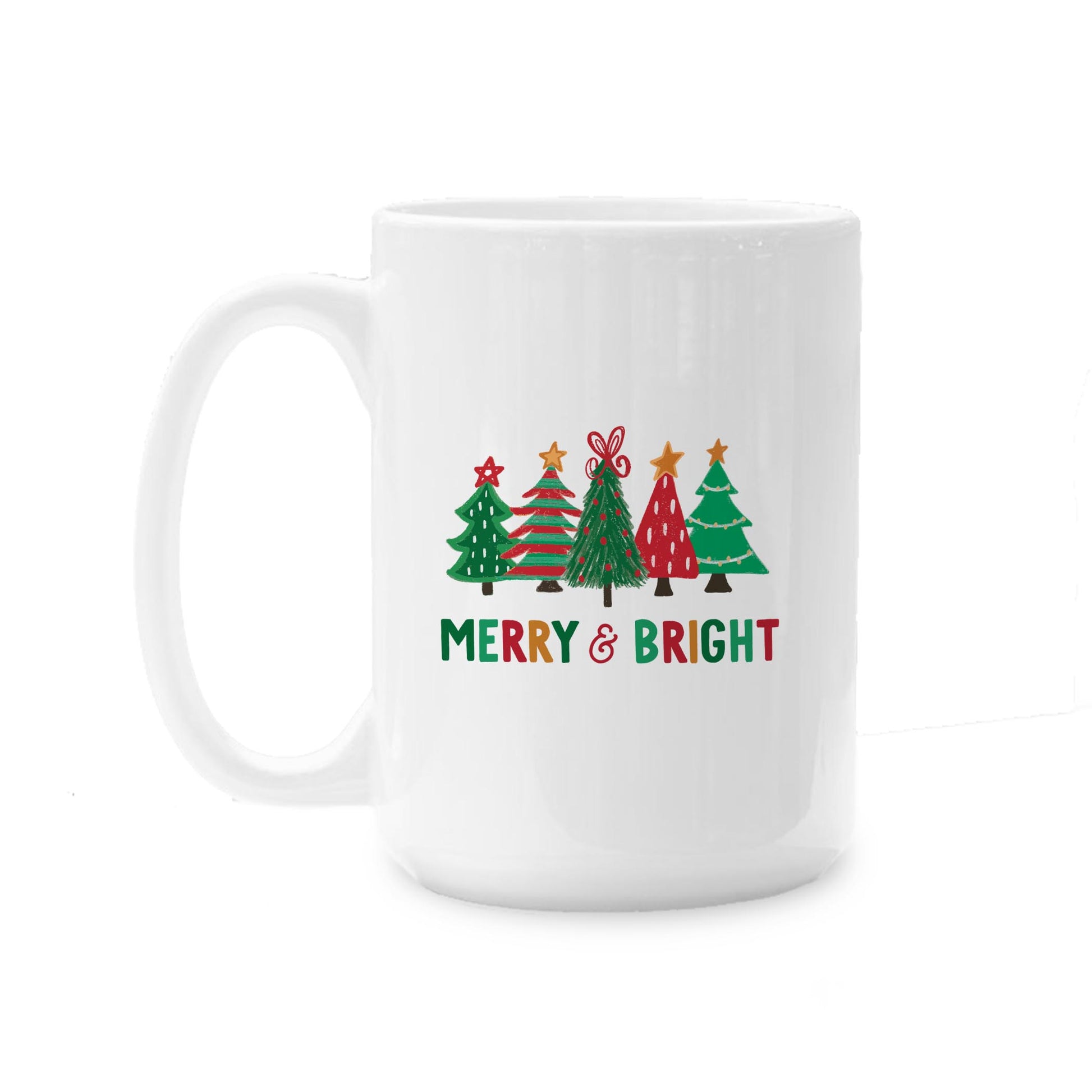 15oz Coffee Mug White-Whimsy Wonderland Traditional Merry & Bright -0