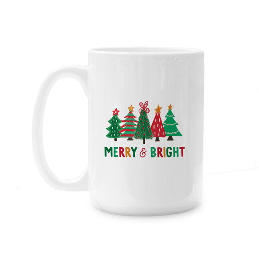 15oz Coffee Mug White-Whimsy Wonderland Traditional Merry & Bright -0