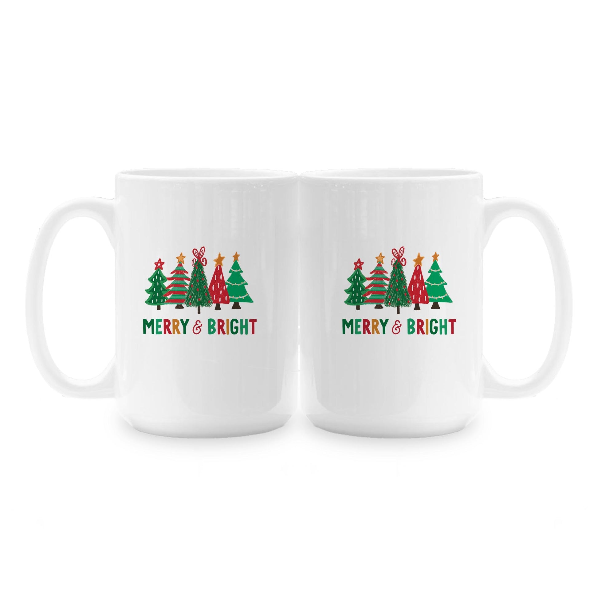 15oz Coffee Mug White-Whimsy Wonderland Traditional Merry & Bright -1