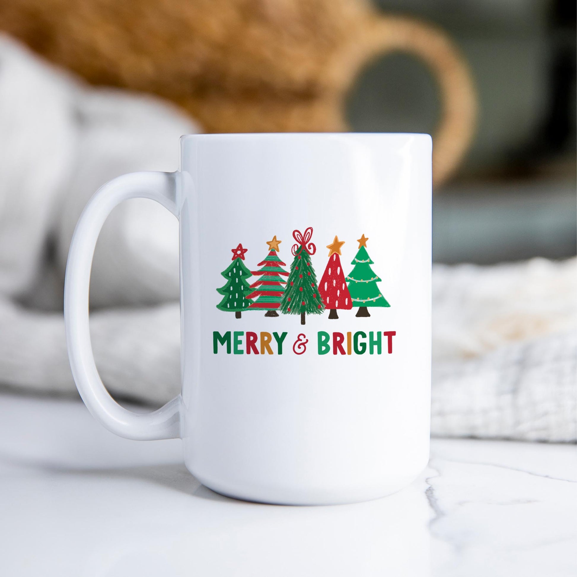 15oz Coffee Mug White-Whimsy Wonderland Traditional Merry & Bright -2