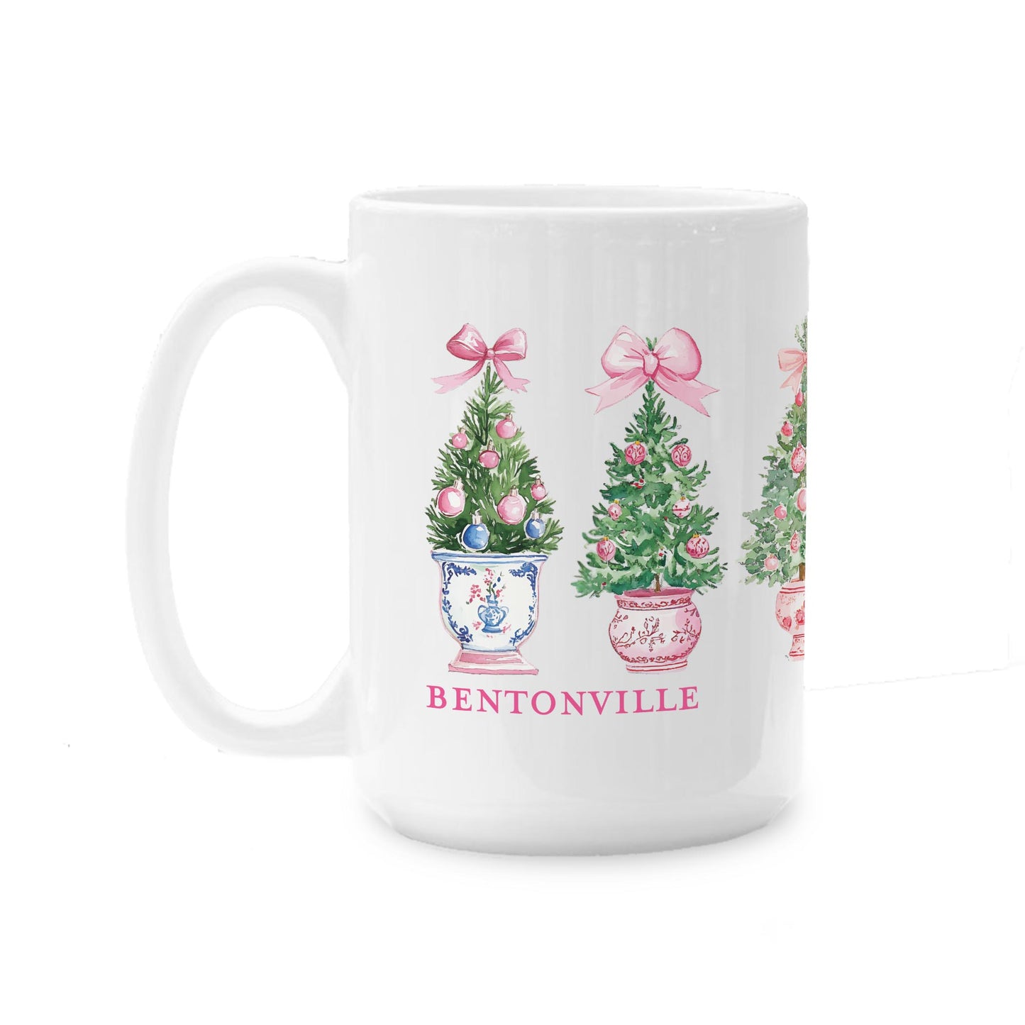 15oz Coffee Mug White-Love+Local Blush & Baubles - A Grand Millennial Christmas -0