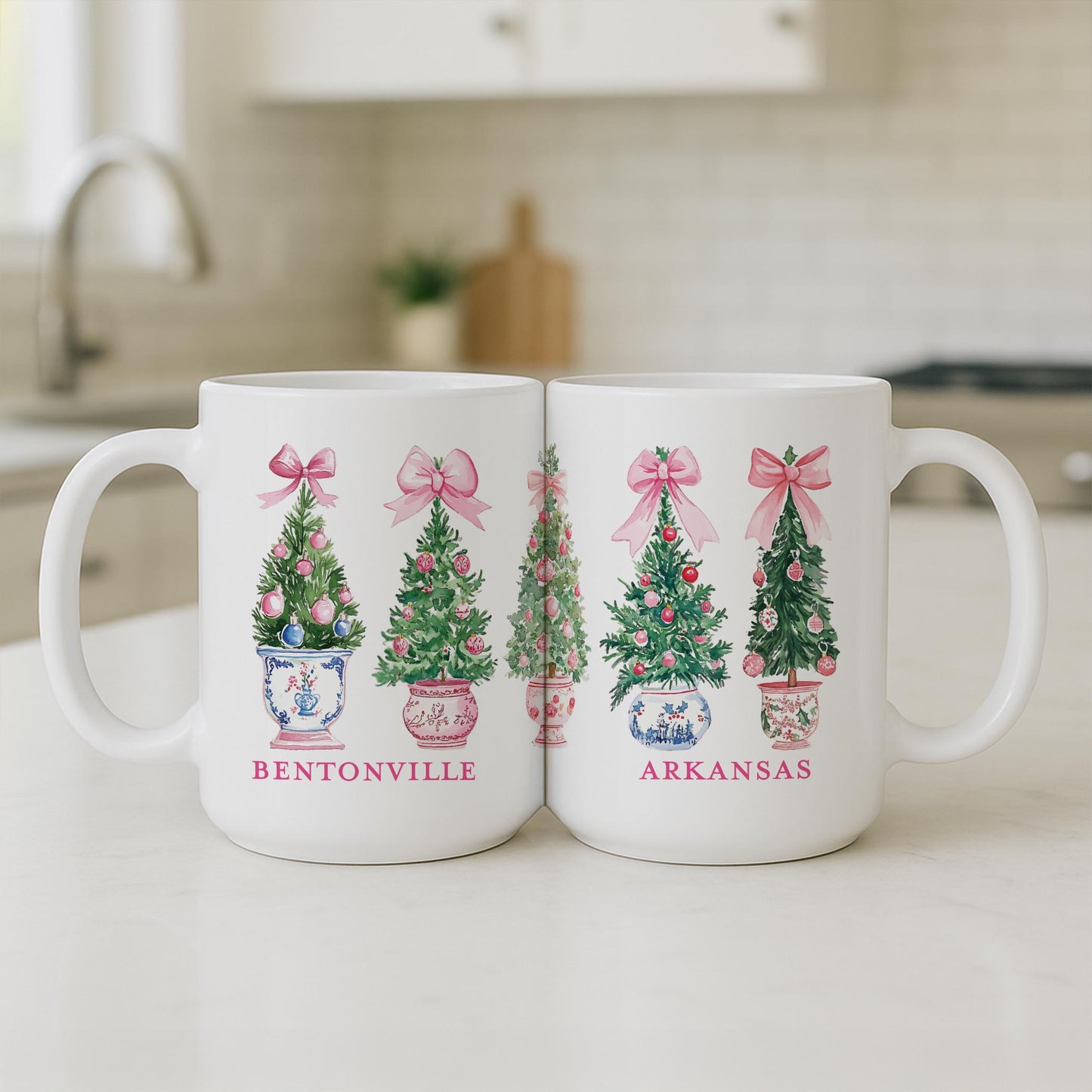 15oz Coffee Mug White-Love+Local Blush & Baubles - A Grand Millennial Christmas -3