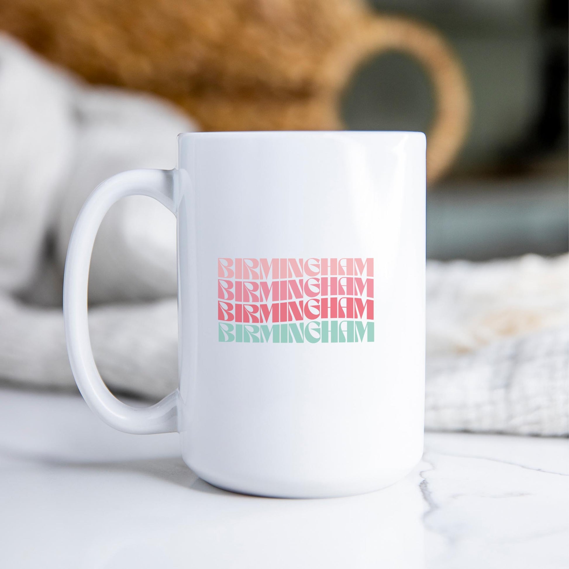 15oz Coffee Mug White-L+L Retro Wave -2