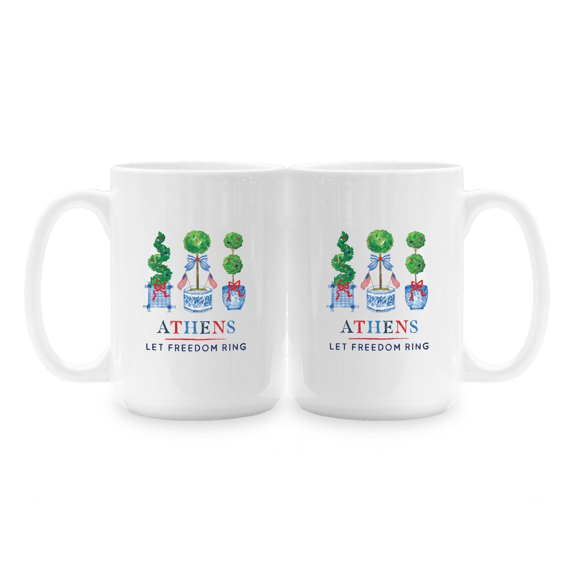 15oz Coffee Mug White-L+L American Summer -1