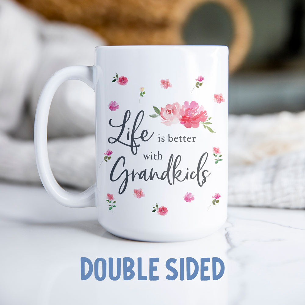 15oz. Coffee Mug - Life is Beautiful with Grandkids