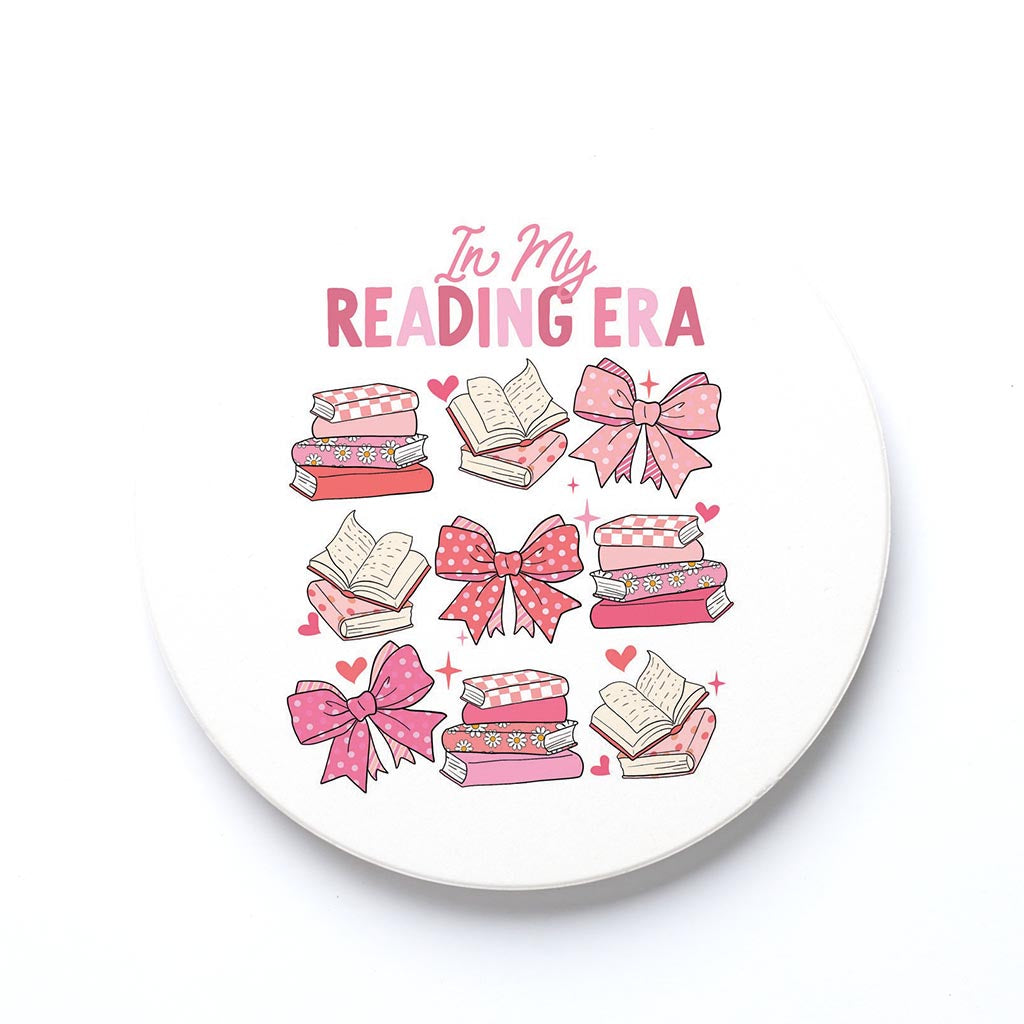 Ceramic Round Coaster-In My Reading Era -0