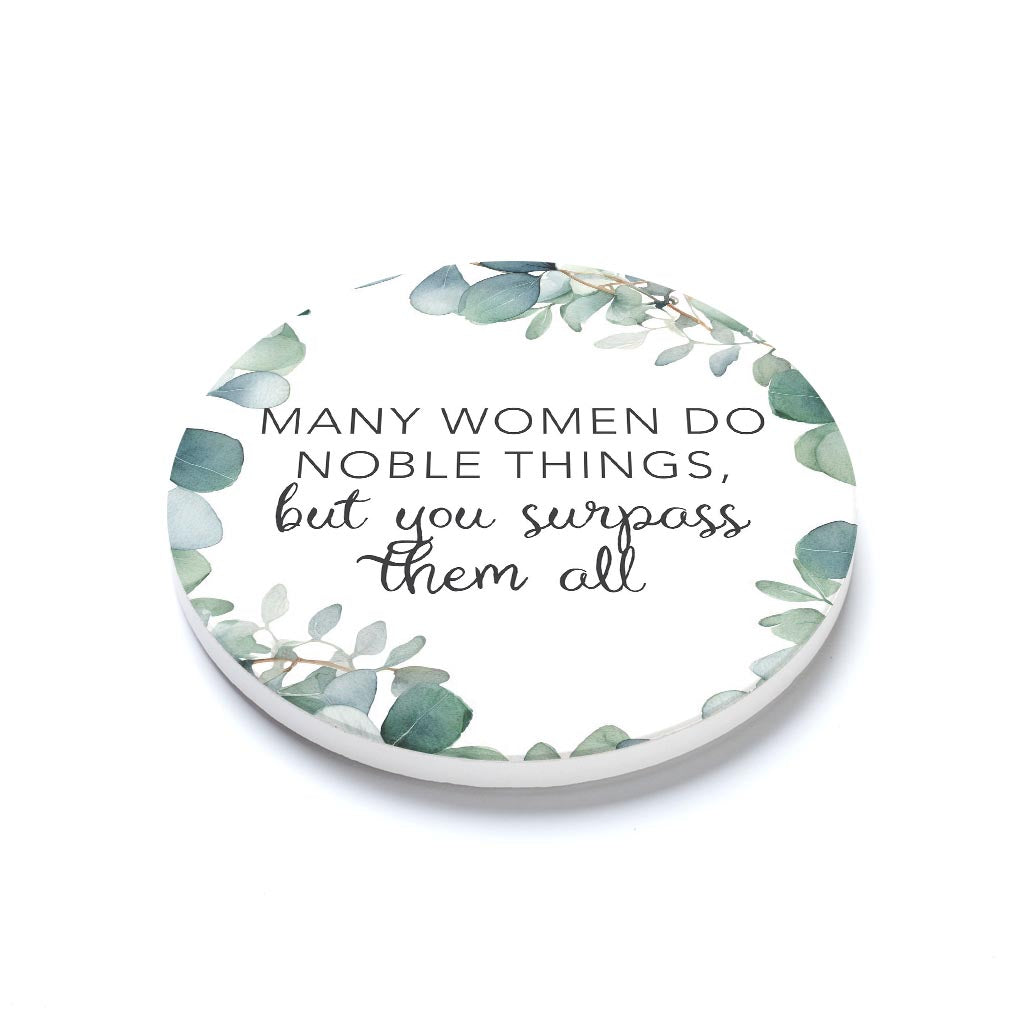 Ceramic Round Coaster-You Surpass Them All -1