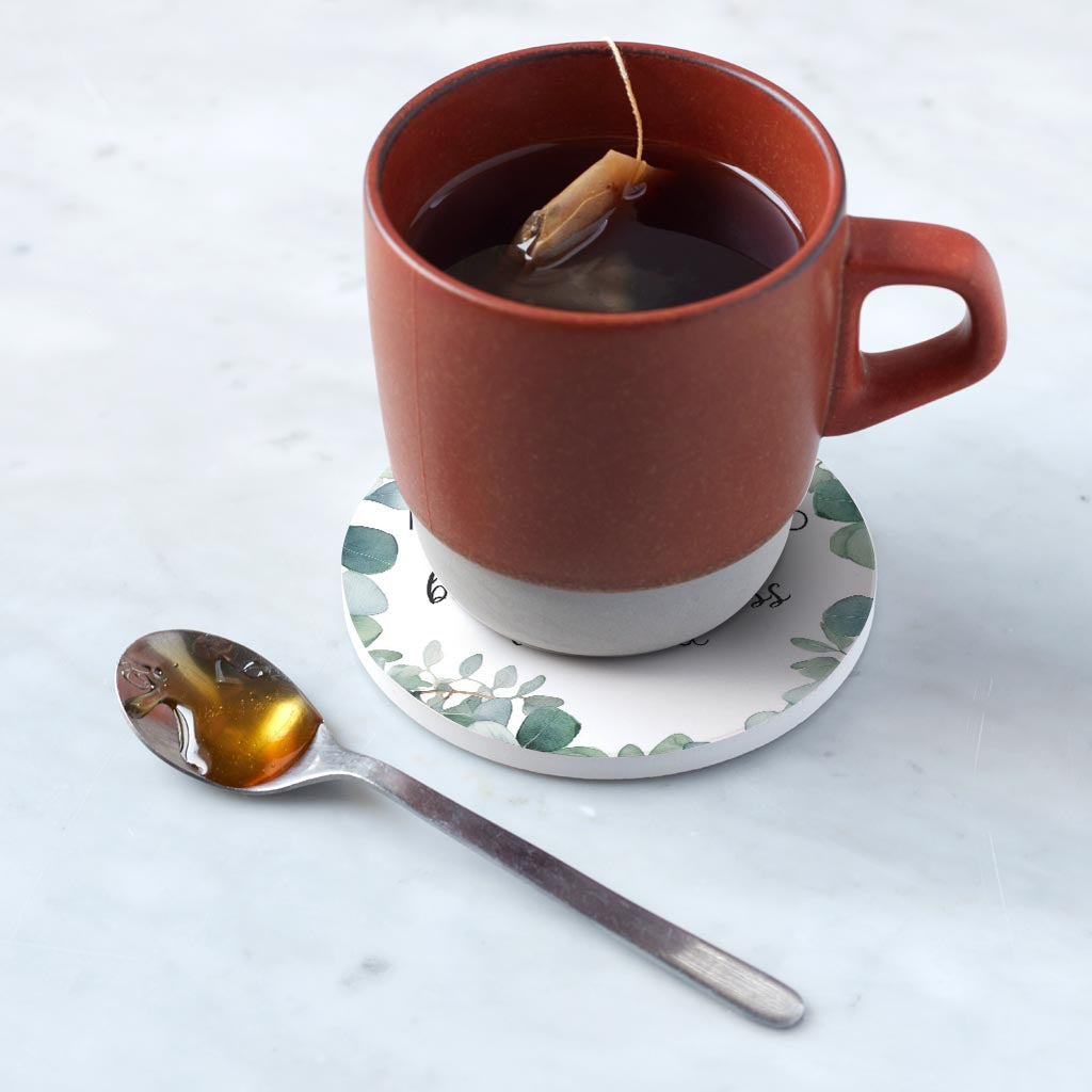 Ceramic Round Coaster-You Surpass Them All -5