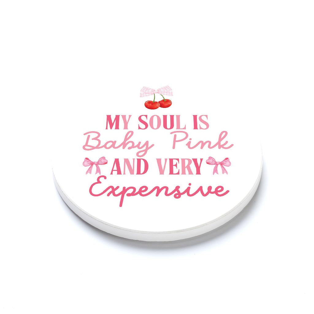 Ceramic Round Coaster-My Soul Is Very Expensive