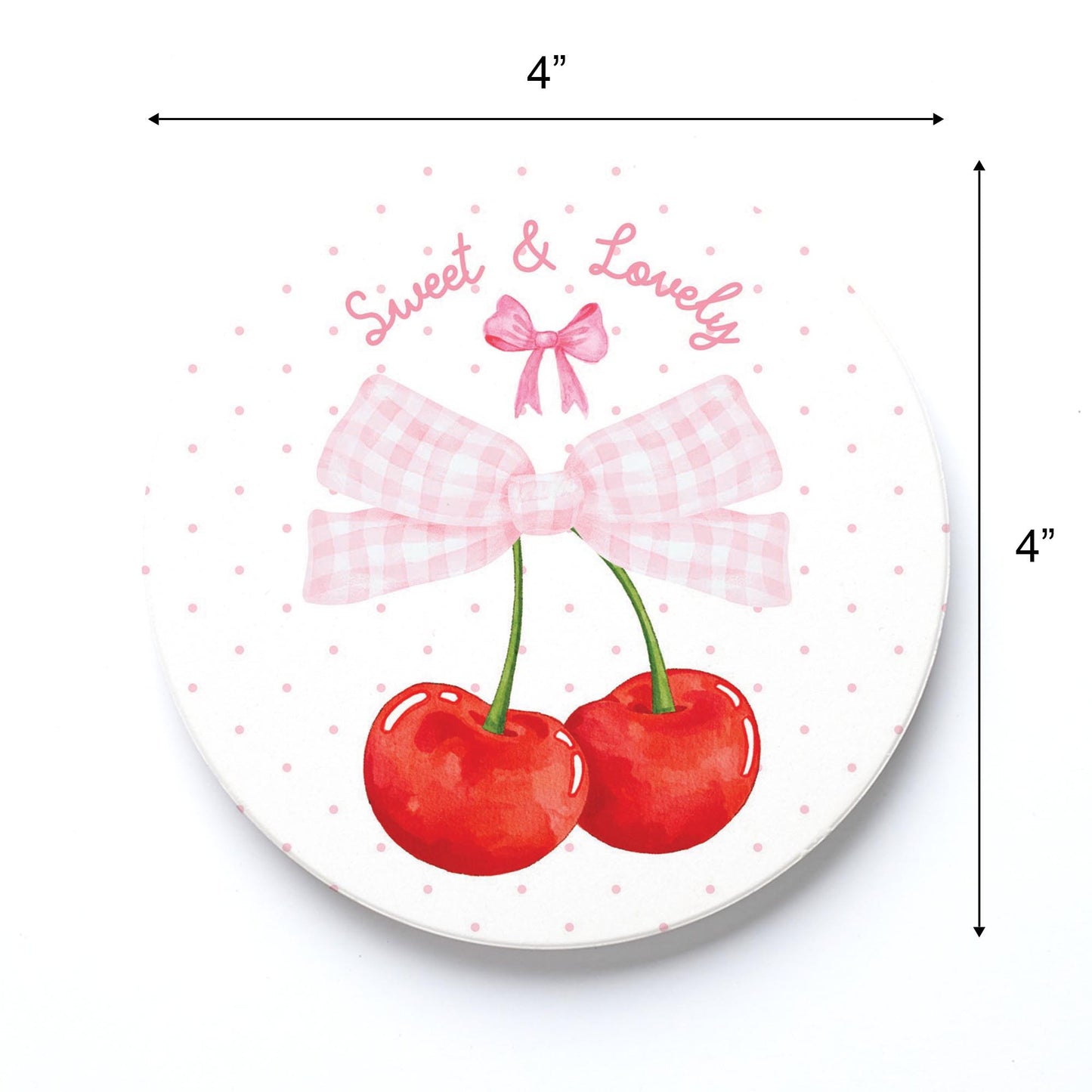 Ceramic Round Coaster-Sweet & Lovely