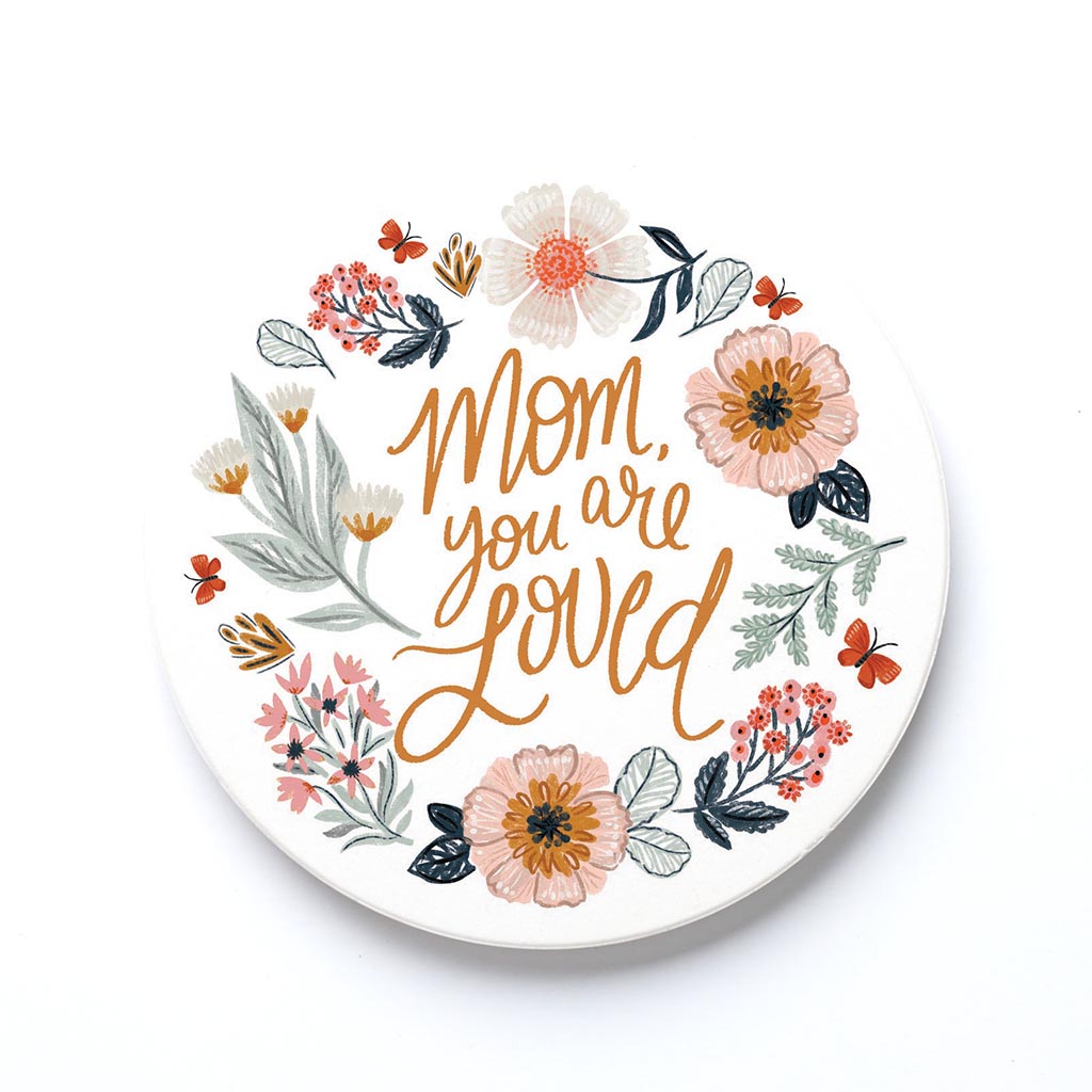 Ceramic Round Coaster-Pretty Things Loved