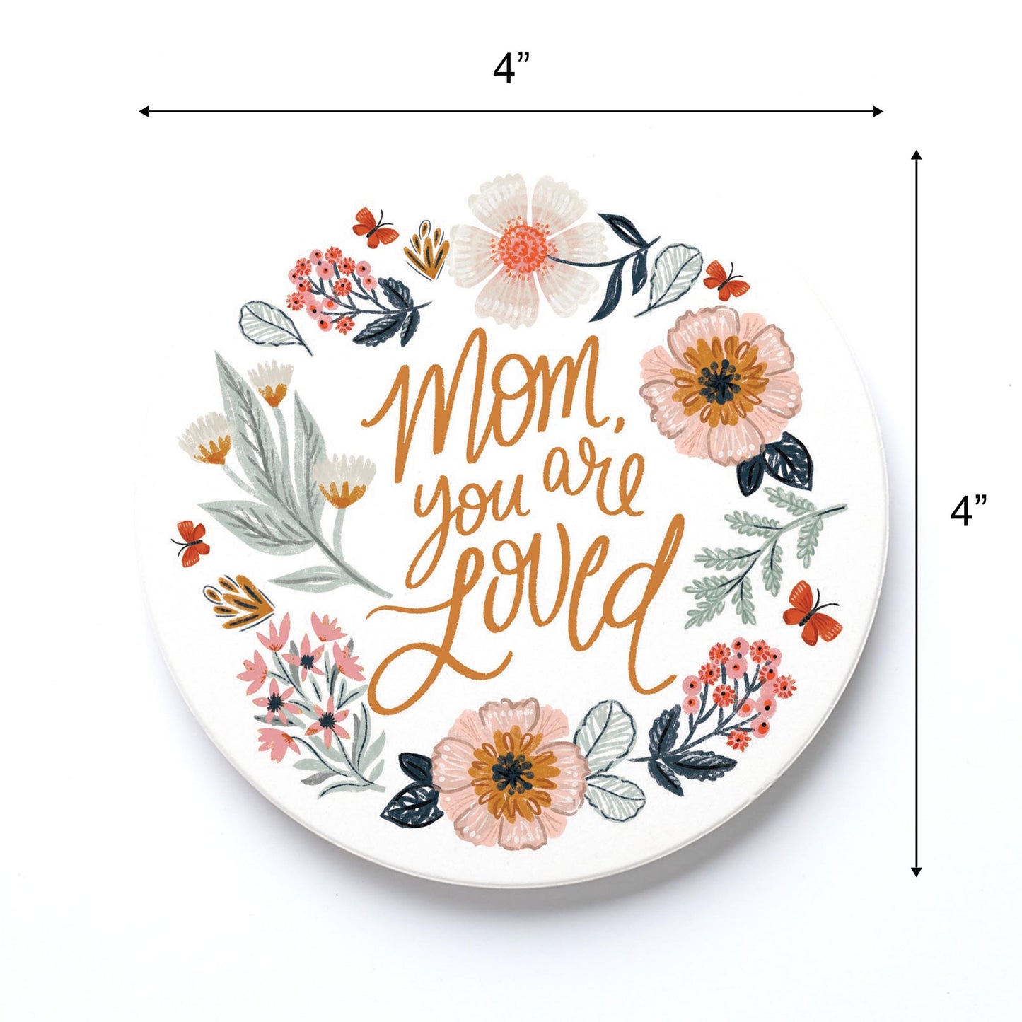 Ceramic Round Coaster-Pretty Things Loved