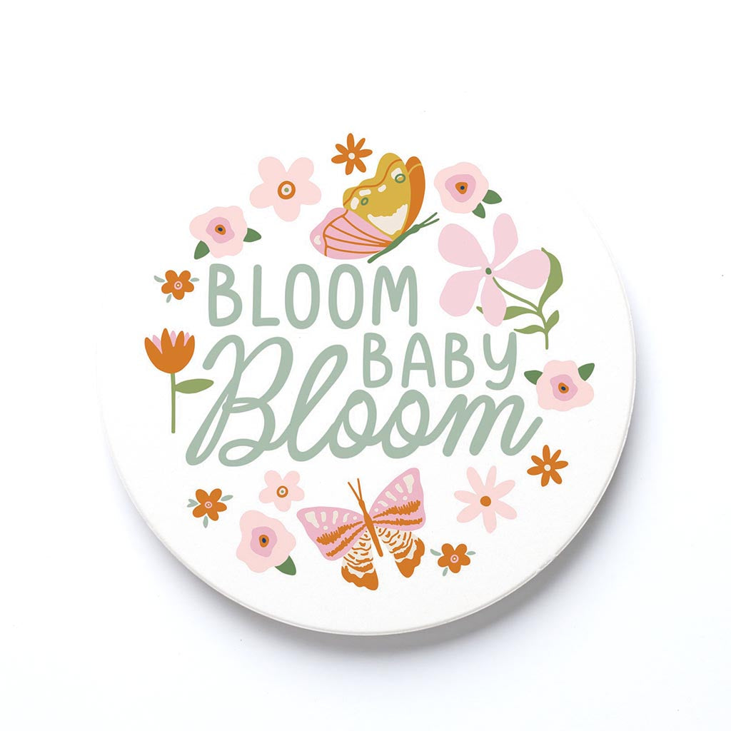 Ceramic Round Coaster-Spring Bloom Baby Bloom