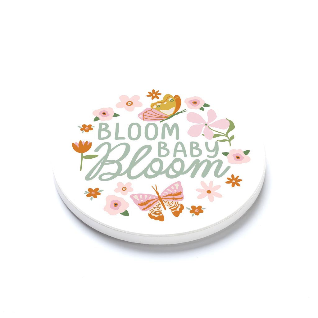 Ceramic Round Coaster-Spring Bloom Baby Bloom