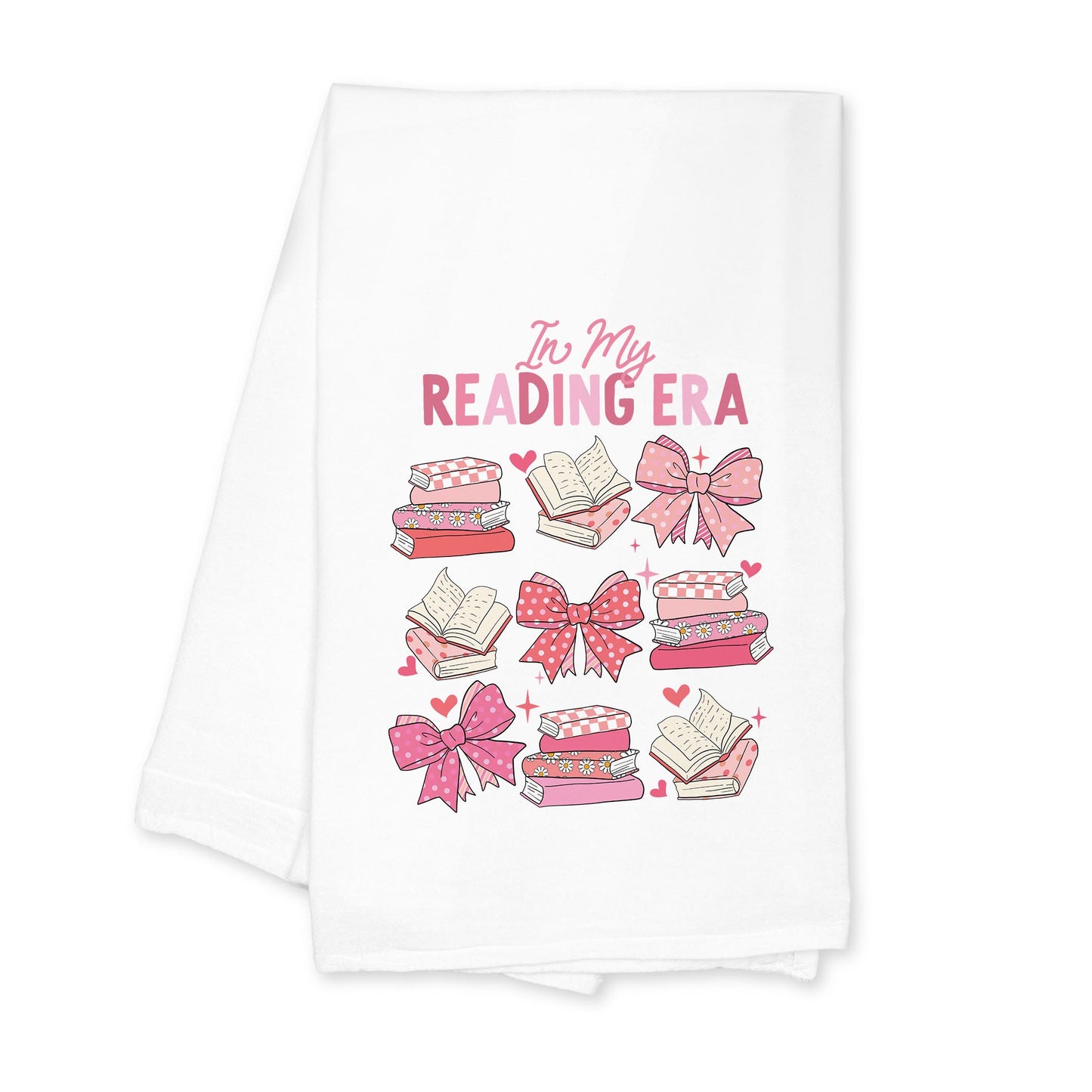 Cotton Tea Towel White-In My Reading Era -0