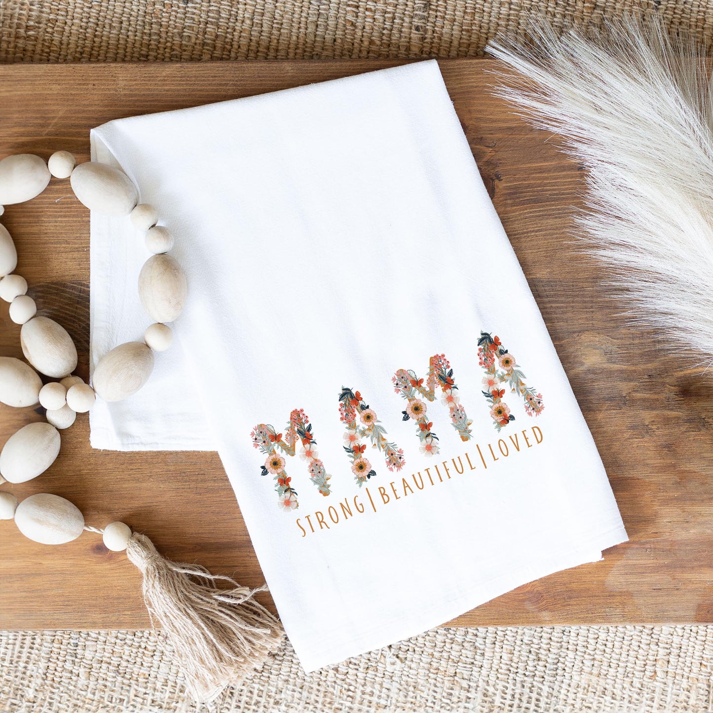 Cotton Tea Towel White-Pretty Things Mama