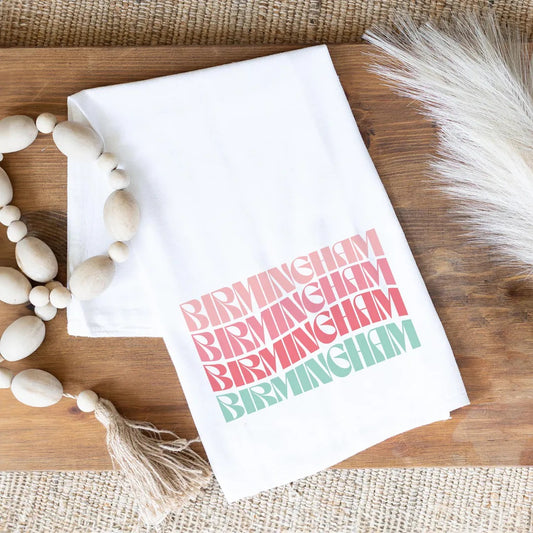 Retro Wave Cotton Tea Towel | Love+Local Retro Wave