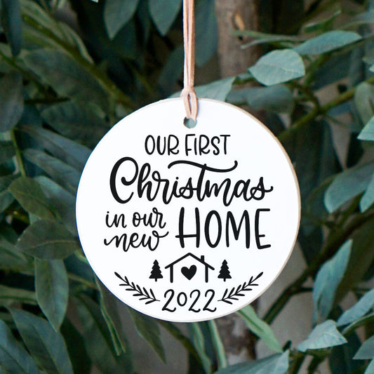 First Home Ornament, Christmas Decor, Housewarming Gift - RO1941