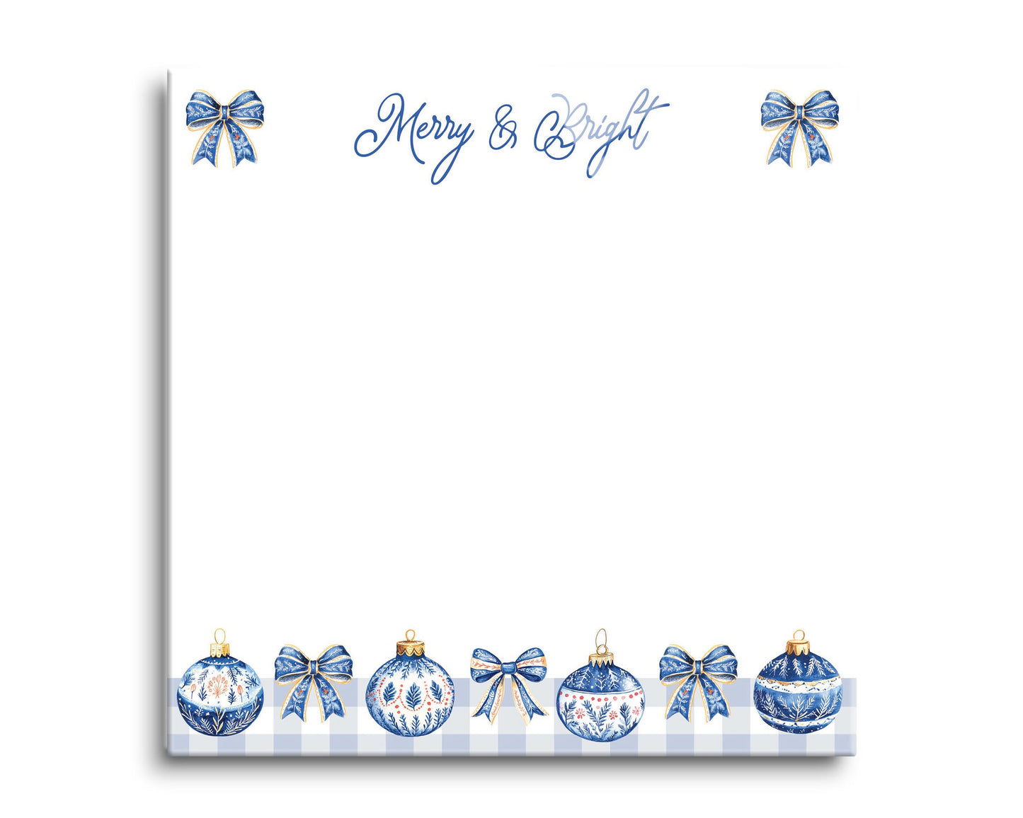 8x8 Glass Dry Erase-Blue Noel - A Grand Millennial Christmas -0