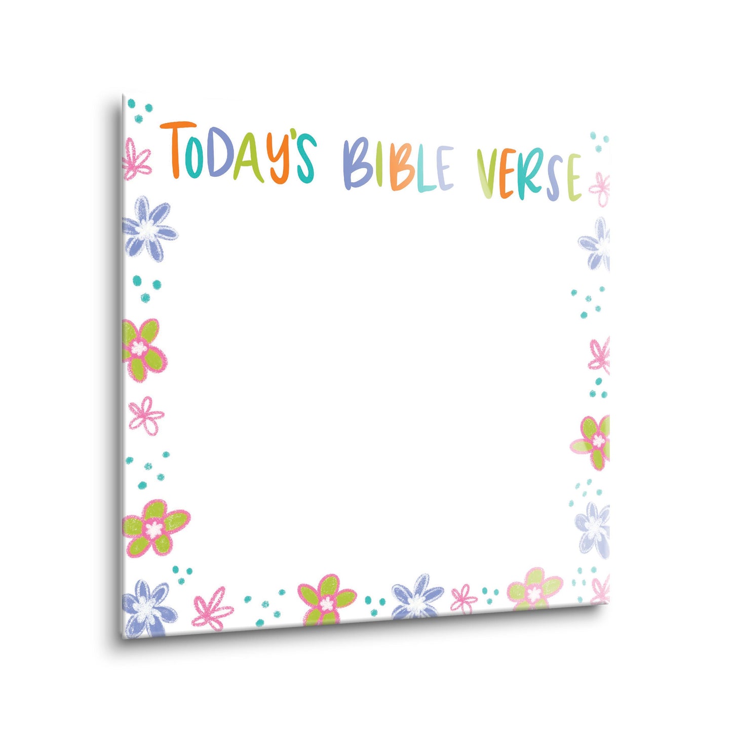 8x8 Glass Dry Erase-Today's Bible Verse -1