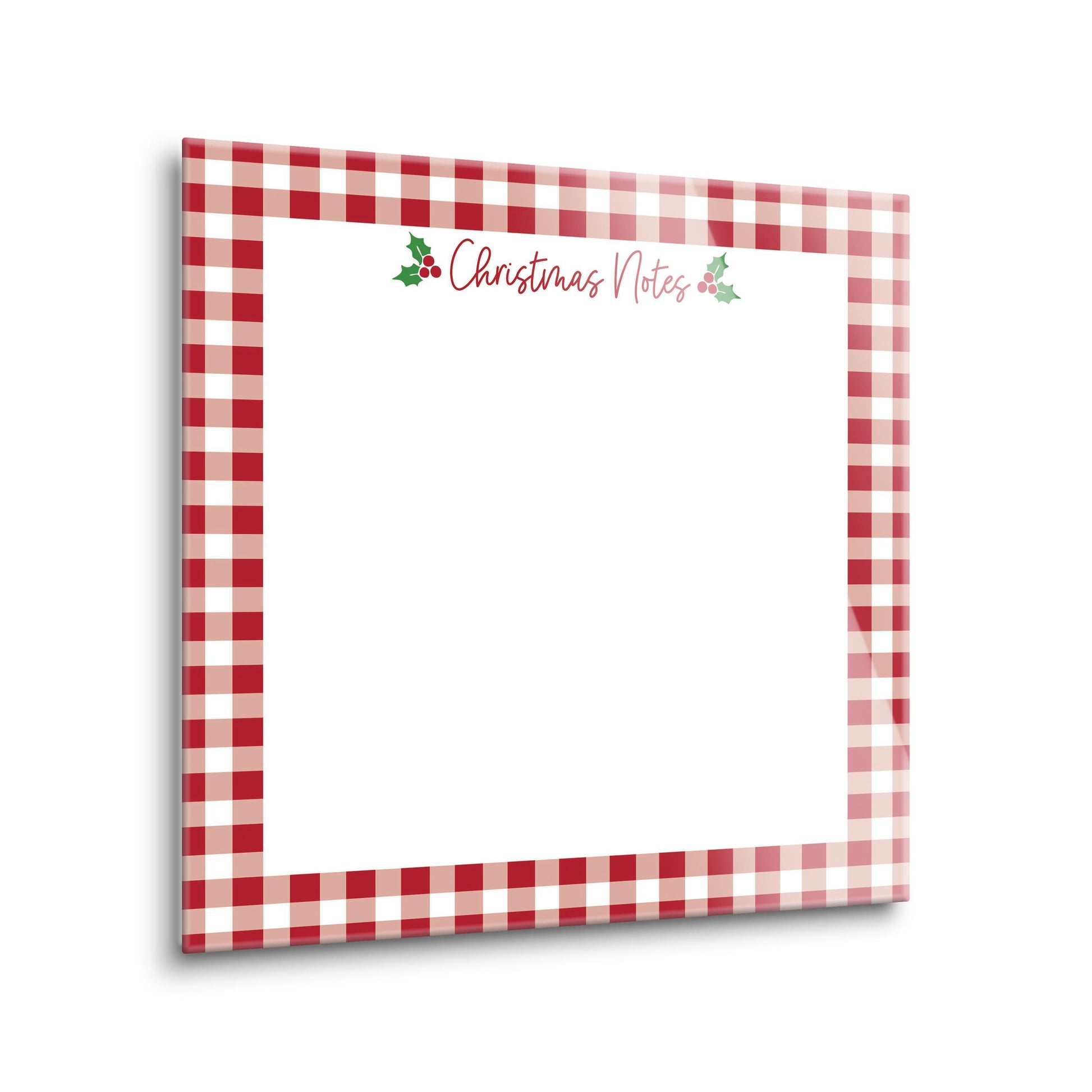 8x8 Glass Dry Erase-Western Christmas -1